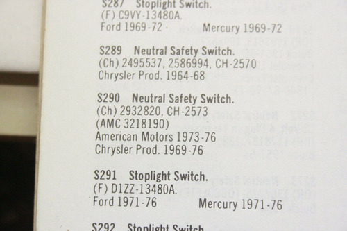Switch Pare Neutro Dodge Ram Dakota Magnum V6 3.9 1994-03   Foto 10