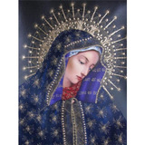 Kit De Pintura Diamante 5d Diy Virgen María 40x50 Cm