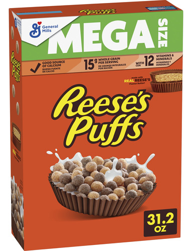 Cereal Reeses Puffs Mega 884grs. Importado