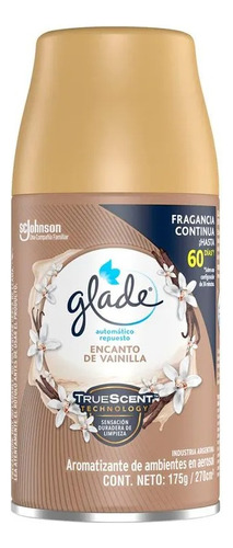 Glade Desodorante Ambiental Automático Rep. Vainilla 175g