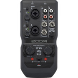 Zoom Zu24 Interfaz Audio Portatil 2 Entradas 4 Salidas  Blk