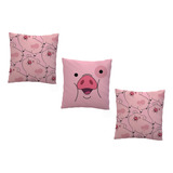 3 Almohadones 30x30 Pato Gravity Falls