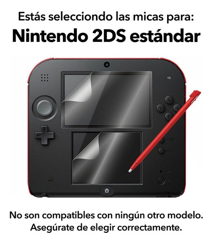 Par De Micas Para Nintendo 3ds 2ds 3dsxl 2dsxl New Protector