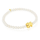 Pulsera Tous Sweet Dolls En Oro Amarillo Y Perlas