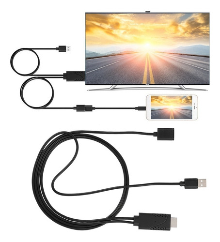 Adaptador Usb A Hdmi, Usb A Cable De Conexión Hdtv, Hembra A