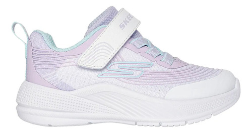 Skechers Microspec Advance Deportivo Para Niña Color Blanco, Lila