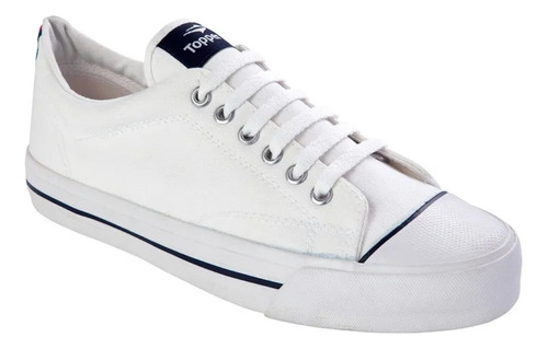 Zapatillas Topper Professional De Lona Blanca Adulto T44/45