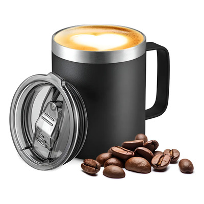 FOPNEW Taza Café Doble Capa Antiderrame Acero Multifunción 14oz | Meses sin interés