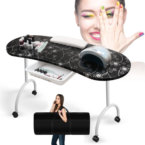 Mesa De Uas De Manicura Para Tecnologa De Uas, Estacin De Me