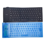 Teclado Usb Flexible Impermeable Antipolvo Plegable Portable