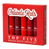 Italia Deluxe Lipstick Mousse Matte Calinte Reds Set 5 