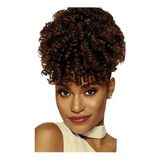 Cabelo Afro Puff Com Franja Cacheado Organico Para Amarrar