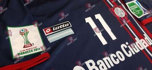 Camiseta San Lorenzo Azul Mundial De Clubes 2014 Barrientos 