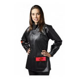 Conjunto Chuva Feminino Motoqueira Alba Modelo Europa Preto