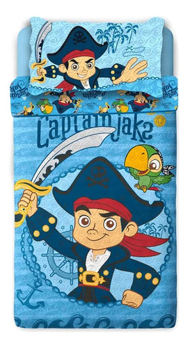 Cubrecama Cover Infantil Piñata 1 ½ Plaza - Capitan Jake