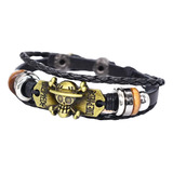 Pulsera Monkey D. Luffy Cosplay Logotipo Anime One Piece Met