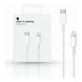Cabo Apple Para iPhone Lightning Tipo C 1 Metro Original