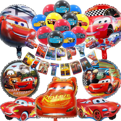Juego De Globos Temáticos Rayo Mcqueen | Meses sin interés