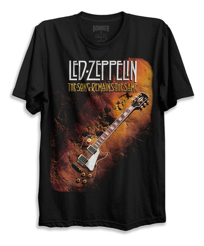 Camiseta Led Zeppelin The Song Remains The Same Bomber Rock