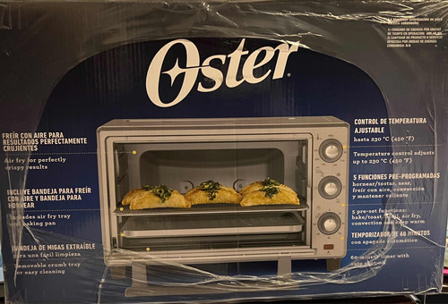 Horno Eléctrico Con Freidora De Aire Oster 25l Nueva