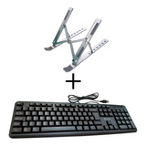 Teclado C/ Fio Abnt2 + Suporte P Notebook Acer Aspire  Qte