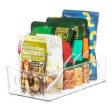 Organizador Contenedor Refri Alacena Cocina Acrílico 3 Pz