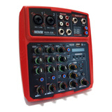 Novik Consola Nvk-i06bt Red 6 Canales Usb Bluetooth Efectos