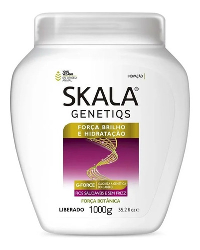 Creme De Tratamento Condicionador Forçabrilho Skala Genetiqs