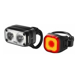 Luz Bicicleta Delantera Trasera Usb Knog 600 Lumens +soporte