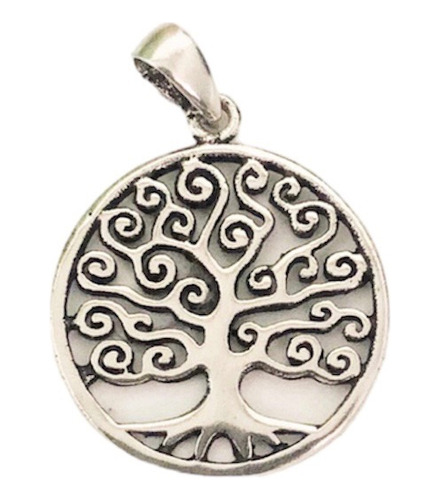 Colgante De Árbol De La Vida En Plata 925