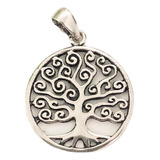 Colgante De Árbol De La Vida En Plata 925