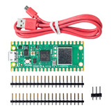 Kit Raspberry Pi Pico W Headers Rp2040 Cable Usb Oficial