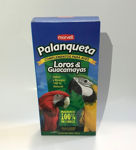 6 Cajas De Palanquetas Para Loro Y Guacamaya 160g