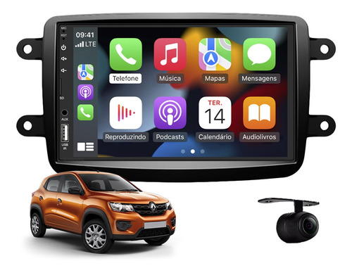 Central Multimidia Apple Carplay Renault Kwid 2017 2018 2019