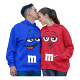 Sudaderas Pareja Novios Lunetas Hoodie Capucha Con Cangurera