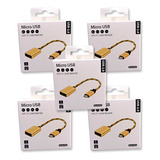 Cable Otg Adaptador Conversor Micro Usb A Entrada Usb 5pz