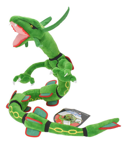 Peluche Rayquaza Green Dragon Transformable