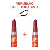 Kit Com 2: Batom Avon Color Trend Hidratante Vermelho Café