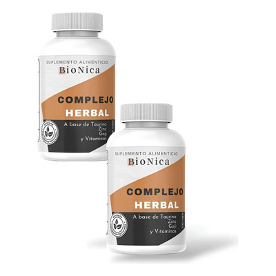 2 Pack Biónica 100 Capsulas Complejo Herbal Argum Sabor Sin Sabor | Meses sin interés