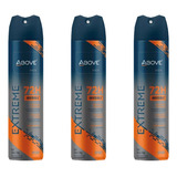 Desod Aero Above 150ml Extreme Invisible Sport 72h-kit C/3un