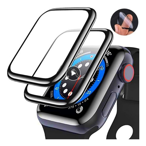 2 Mica Protector Pantalla Para Apple Watch Todas Las Series