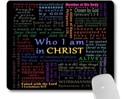 Mouse Pad Para Juegos Y Oficina - Diseno Versiculo Biblia