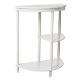 Frenchi Home Furnishing - Mesa Consola De Media Luna, Color