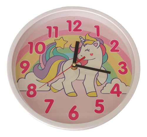 Reloj De Unicornio De Niñas Para Habitacion De Pared