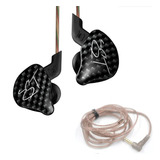 Auriculares In Ear Kz Zst Pro Dual Driver + Cable Extra Kz Representante Oficial Kz 