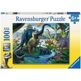 Rompecabezas Raven 10740 Tierra De Dinosaurios 100 Pzas