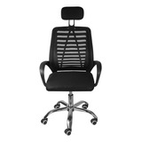 Cadeira De Escritório Tech Imports Executiva Presidente Cadeira Executiva Nr-17 Ergonômica  Preta Com Estofado De Mesh