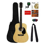 Guitarra Acústica  Squier Dreadnought - Bundle Completo.