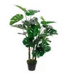 Arbol Artificial Monstera Deliciosa + Maceta Regalo 1.5m