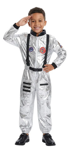 Disfraz De Astronauta Espacial Plateado Para Halloween, Disfraz De Halloween, Juego Escolar, Fiesta Para Niños Y Niñas, Disfraz De Fiesta Navideña